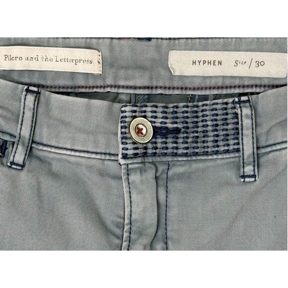 Pilcro Anthropologie Hyphen Jeans 30 Light Wash Straight MidRise Denim Boho Chic - Picture 3 of 6